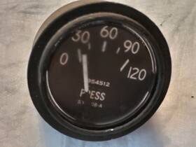832801 Stewart Warner Vintage 0-30 Hg Vacuum Oil Pressure Gauge Untested