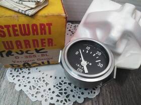 D-355-bl Stewart Warner N.o.s. 2 5/8 Inch Vacuum Gauge Model #