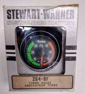 Gs-caw-01 Stewart Warner Vintage Turbo Gauge 284-bf. New In Box - Usa