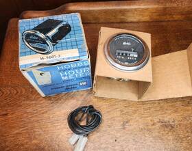 M-5601-3 Stewart Warner Nos Hobbs Engine Hour Meter Univolt 4-50v Trucks Boats
