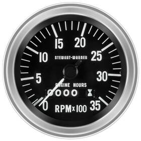 Stewart Warner M-82688 Deluxe-series Tachometer Gauge 3-3/8 Inch Diameter Mechanical