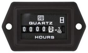 M-sw83500 Stewart Warner Gauge Hourmeter 0-10000 Hours 29495 V Dc Analog