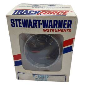 P82882 Stewart-warner Nos Vintage 1980s #p82882 Track Force 2 1/16 Inch Voltmeter Gauge