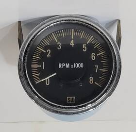 997r-11 Stewart Warner Sw 824869 Tachometer 8000 Rpm Vtg Made In Usa Untested