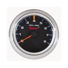 Sum-g29102 Summit Racing Tachometer 0-8 000 3 3/8 Inch Dia Black Face G29102