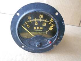 3at-131 Sun Electric Tachometer 0-3 500 Rpm For Parts Or Restore Original Gauge Rare