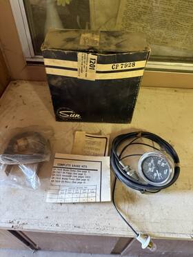 7928 Sun Nos Vintage Water Temperature Gauge Kit With Original Packaging
