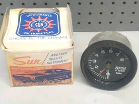 695-317 Sun Electric Vtg Tachometer 0-8000 Rpm Made In Usa