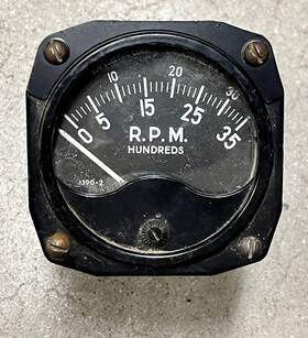 Fb13 Sun Vintage Electric Tach Tachometer And Transmitter Untested