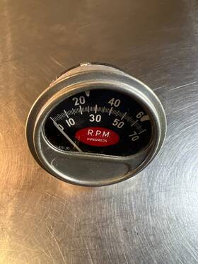 Rc-70 Sun Instruments Vintage 7 000 Rpm Tachometer Tach 7k Red Inch Football Dial