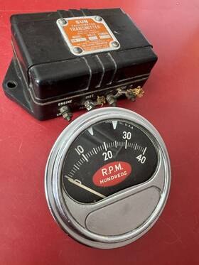 Rc-40 Sun Vintage Rc 40 Tachometer And Eb-2 Transmitter