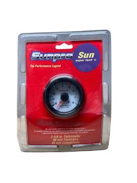 Cp7904 Sunpro Vintage Super Tach Ii 8000 Rpm 2-5/8 Inch Tachometer White Bezel