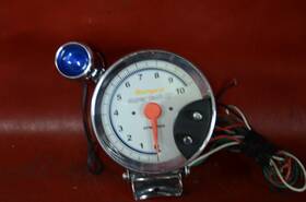 Tach-2008-a-031929 Sunpro Super Tach Iii Tachometer 10k Rpm With Blue Shift Light Hot Rat Rod Gasser