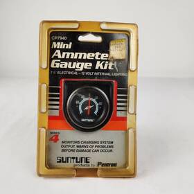 Elctr-12v Suntune Pentron Cp7940 Vintage Mini Ammeter Gauge Kit Suntune/pentron 1/2 Inter Lghtng Elctr-12v Suntune Pentron Cp7940 Vintage Mini Ammeter Gauge Kit Suntune/pentron 1/2 Inter Lghtng