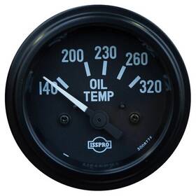 Tectran 95-2741 Gauge Elec Oil Temp Black