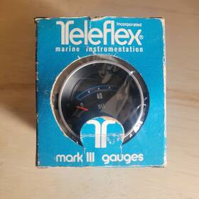 Teleflex Marine 1072870 Vintage Oil Pressure Guage 0-80 Nos Includes Mounting Hardware
