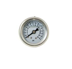 Jm1017 Top Street Performance 0-15 Psi Liquid-filled Fuel Pressure Gauge