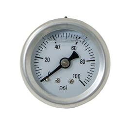 Jm1018 Top Street Performance 0-100 Psi Liquid-filled Fuel Pressure Gauge