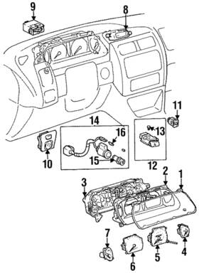 83244-07010 Toyota Genuine Temp Gauge Qty 1