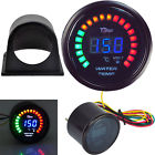 Unbranded 2 52mm 20 Blue Digital Led Water Temp Temperature Gauge Universal Black Pod 799975332154