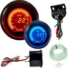Unbranded Hot 2 52mm Psi Digital Boost Vacuum Gauge Meter Car Led Red Blue Universal 714046684369