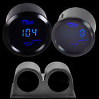 Unbranded New 52mm Digital Water Temperature Temp Gauge Black Tacho With Holder 799975333571