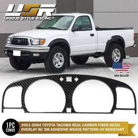 Bz-ty036-cf Unique Style Racing Usr Real Carbon Fiber Gauge Bezel For 01-04 Toyota Tacoma Pickup Truck Sr5 4x4 Trd