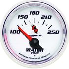 Up89322 Auto Meter Water Temperature Gauge Inch
