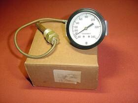 6123 Us Guage Vintage Usg 2 1/2 Inch Water Temperature Gauge Rat Rod 40 - 240