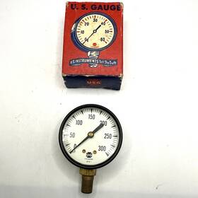 12112-1 Usg New Nos Vintage 2 Inch - 300 Psi Pressure Gauge With Box