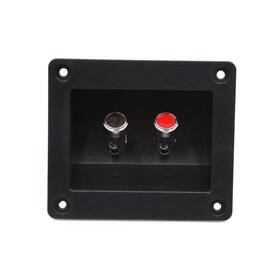 Uxcell 609876643825 2 Way Square Binding Post Speaker Box Terminal Cup Plate Connector Board For Car