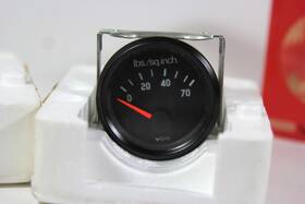 0918-350040 Vdo Cockpit Oil Pressure Gauge 0- 70psi Vintage Made In Germany