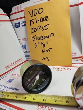 151012001r Vdo 151-002 150 Psi Dual Air Pressure Gauge 3-1/8 Inch New In Bulk A3