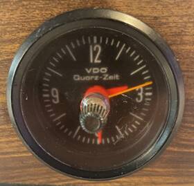 218281 Vdo Quartz Zeit Early Clock Gauge 52mm # 218/27/1 8.78