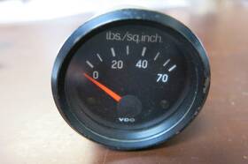 Vdo 271/2/4 350 Vintage Gauge Oil Pressure 2.73 12v