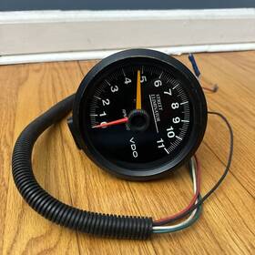 333-916 Vdo Rare Vintage Street Eliminator Tachometer 11000 Rpm With Pedestal Mount