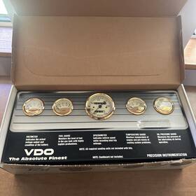 600-913 Vdo Heritage Gold Series 5 Gauge Set Nos/new Old Stock. Hotrod Street Rod Rat