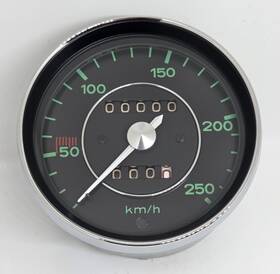 901.741.102.01 Vdo 911.741.102.01 Porsche 67 911 250km Mechanical Speedometer 901.741.102.01- Date Stamp 7.66