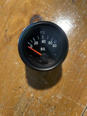 Vdo350040 Vdo Gauges 350040 Cockpit Series 2-1/16 Inch 80 Psi Oil Pressure Gauge