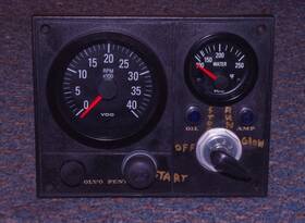 Md11c Vdo Md11d Volvo Penta Md2b Md3b Rpm Gage Instrument Panel Tachometer Tach Diesel