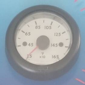 V3101156 Vdo Ocean Line Pyrometer Egt Gauge 3101156 - 250-1650 F White Face Black Bezel