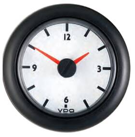 V3701151 Vdo 3701151 Ocean Line White Clock Black Bezel 2 1/16 Inch Genuine Analog