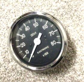 683504 Veglia Borletti Italy Electronic Tachometer 3 1/4 Inch Gauge - 8000 Rpm 12v 683504 Veglia Borletti Italy Electronic Tachometer 3 1/4 Inch Gauge - 8000 Rpm 12v
