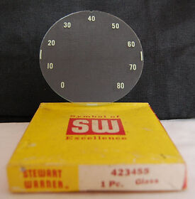 423455 Vintage Nos Sw Stewart Warner Speedometer Gauge Dial Replacement Glass 423455 Vintage Nos Sw Stewart Warner Speedometer Gauge Dial Replacement Glass