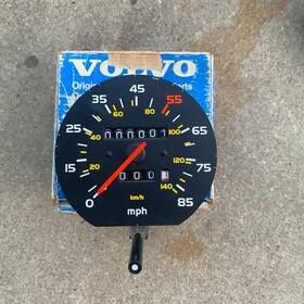 1323133-7 Volvo 740 Nos Speedometer New Germany Pre 1991 Speedo Cluster Gauges