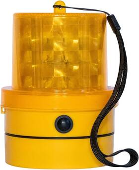 Lbe903 Vulcan Amber Led Emergency Warning Beacon - Portable Magnetic And