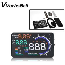 Ag015-3d Vvorhsbell 5.5ftft Dash Screen Digital Speedometer Projector Head Up Display Obd Ii Car Hud
