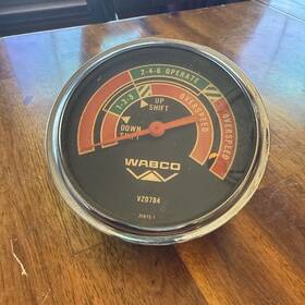 Vz0784 Wabco Transmission Overspeed Gauge Shift Metal Nos Vintage 4 1/2 Inch Dia Vz0784 Wabco Transmission Overspeed Gauge Shift Metal Nos Vintage 4 1/2 Inch Dia