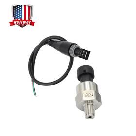 Wellwer 713095960127 New Fuel Pressure Transducer Or Sender 30psi 5v Fits For Oil Air Water