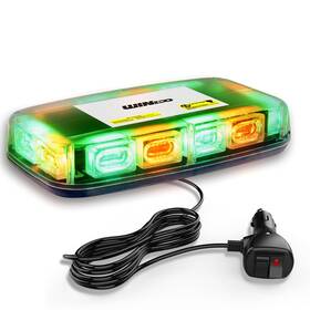 Wl-52010a Wineco Green Amber 72led Roof Top Strobe Lights High Visibility Green/amber